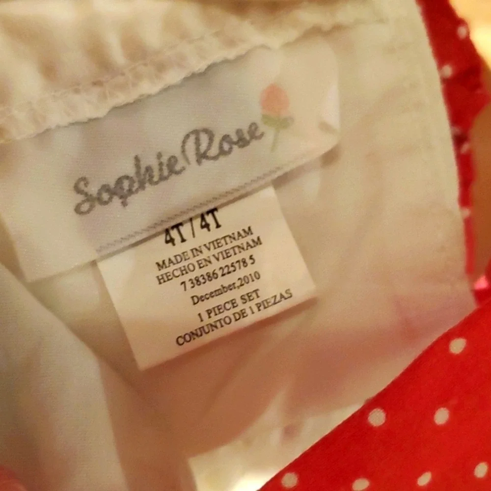 Sophie Rose White Seersucker Floral‎ Sleeveless Dress Size 4T
